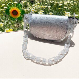Simon Miller Silver Leather Bend Handbag